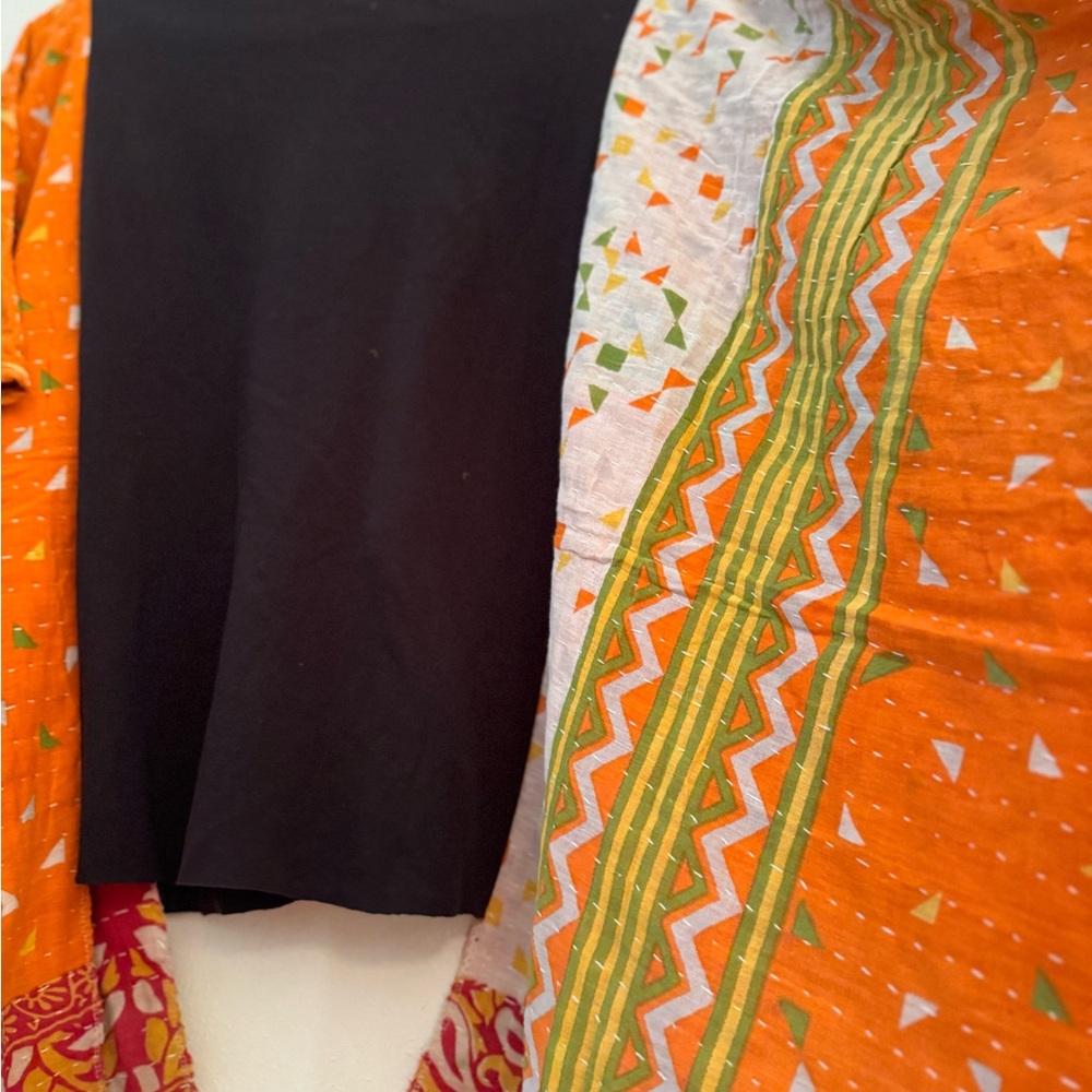 BOB MARLEY w added KANTHA sleeves. One size. 🌸Granny D Original🌸 - Picture 3 of 3